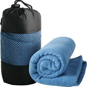 Rolled blue towels2