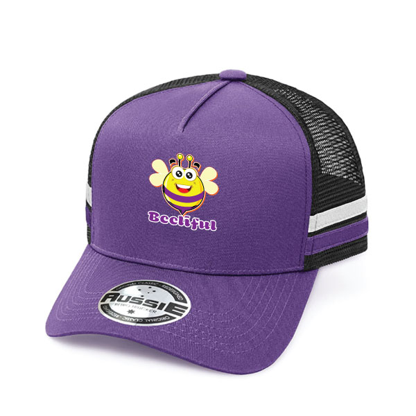 Planet Fitness Trucker Hat Purple Gym Promo Employee Uniform Cap mesh Snap  Back