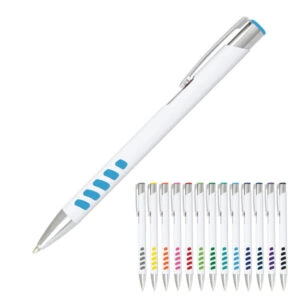 Promotional Pearce Metal Pens White